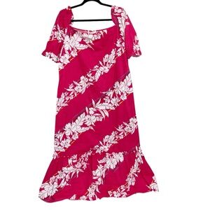 Vintage Malihini Hawaii Dress Womens XS 60s Maxi Caftan Muu Muu USA Hawaiian